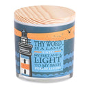 Dicksons Softly Scented Inspirational Christian Jar Candle 13 Ounce Natural Soy Wax Lighthouse Thy Word is a Lamp