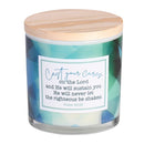 Dicksons Softly Scented Inspirational Christian Jar Candle 13 Ounce Natural Soy Wax Cast Your Cares