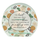 Dicksons Sunshine of Friendship 7 x 8 Inch Frosted Glass Mirrored Tea Light Holder