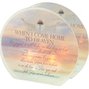 Dicksons When I Come Home to Heaven How Joyful It Will Be Bereavement Multicolor 8 x 7 Glass Tealight Holder