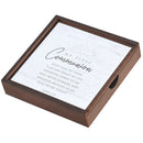Dicksons My First Communion - John 6:35-9.5 x 2 Inch Walnut Brown MDF Wood Keepsake Memory Box