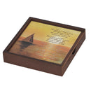 Dicksons Trust Your Heart Faith Memories Walnut Brown MDF Wood Decorative Keepsake Memory Box 9.5 x 2 Inch
