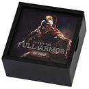 Dicksons Put On The Full Armor Of God Ephesians 6:14-17 Black MDF Wood Decorative Keepsake Memory Box 6 x 3 Inch