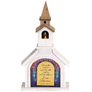 Dicksons, Classic Hymns, Inspirational Christian, 14.5 inch Tall, Table Top Decoration, Church Village Figure, Includes LED Tea Light Holder, In The Garden