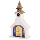 Dicksons, Classic Hymns, Inspirational Christian, 14.5 inch Tall, Table Top Decoration, Church Village Figure, Includes LED Tea Light Holder, In The Garden