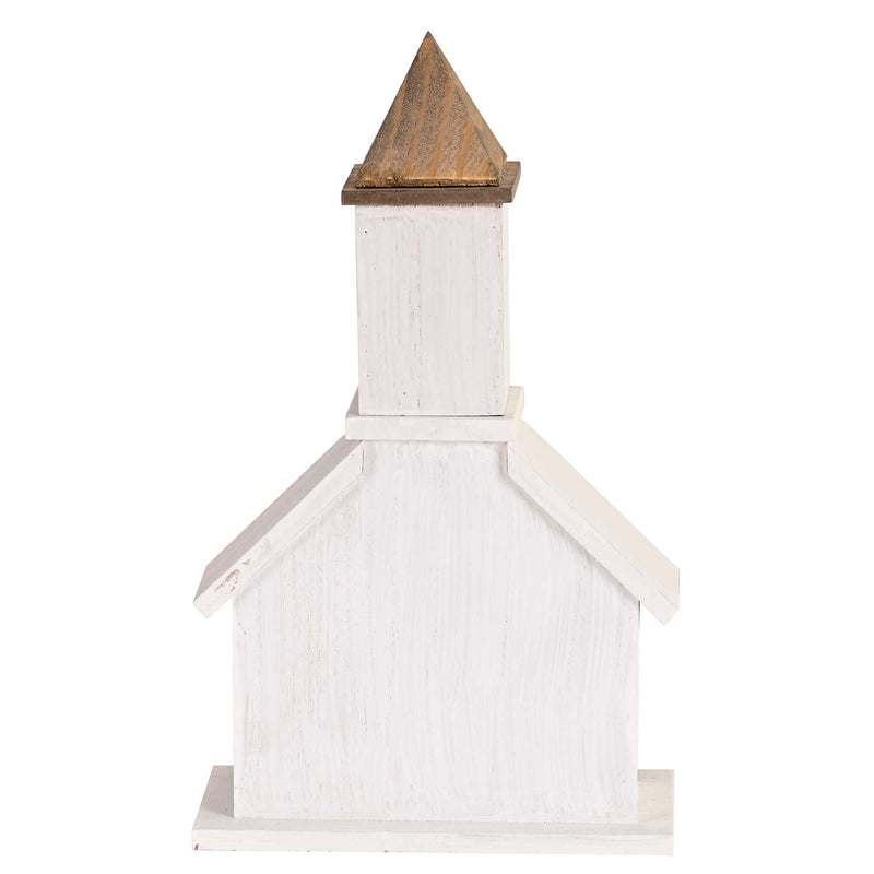 Dicksons, Classic Hymns, Inspirational Christian, 14.5 inch Tall, Table Top Decoration, Church Village Figure, Includes LED Tea Light Holder, The Solid Rock