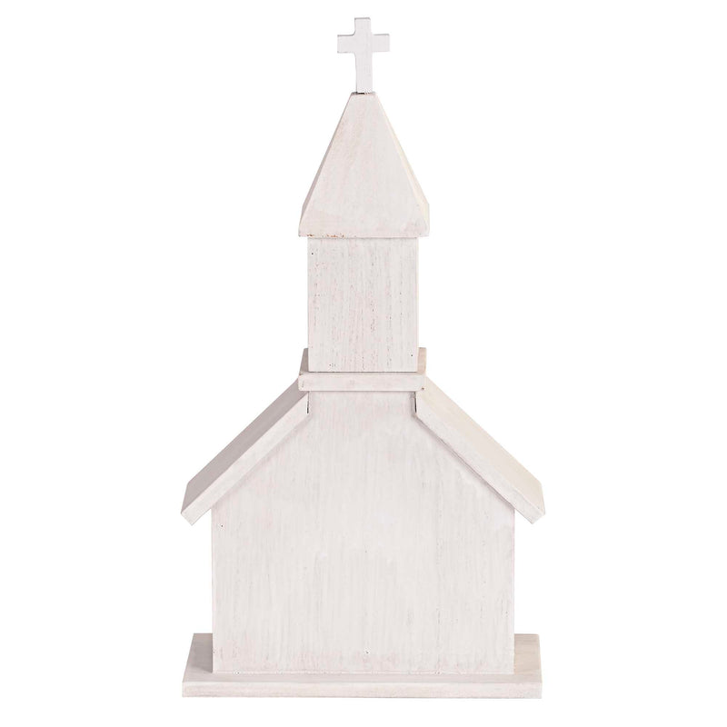 Dicksons, Classic Hymns, Inspirational Christian, 14.5 inch Tall, Table Top Decoration, Church Village Figure, Includes LED Tea Light Holder, Sweet Hour of Prayer