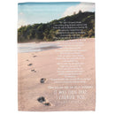 Dicksons Footprints Beach Scene 18 x 13 Inch Polyester Outdoor Garden Flag