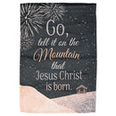 Dicksons Go Tell It On The Mountain Black and Gold Tone 18 x 13 Inch Christmas Outdoor Garden Flag