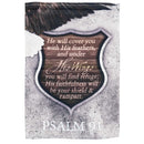 Dicksons He Will Cover You With His Feathers Shield 13 x 18 Polyester Garden Flag