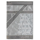 Dicksons As For Me And My House Grey 18 x 13 Inch Polyester Outdoor Garden Flag