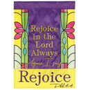 Dicksons Rejoice Purple and Yellow 18 x 13 Inch Polyester Outdoor Garden Flag