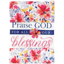 Dicksons Blessings Red Floral 18 x 13 Inch Polyester Outdoor Garden Flag