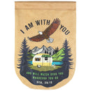 Dicksons I Am With You Wherever You Go Camper Applique Multicolor 13 x 18 Polyester Garden Size Applique Flag