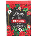 Dicksons Reason For The Season Red and Black 18 x 13 Inch Christmas Outdoor Garden Flag