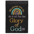 Dicksons Do It Glory of God Rainbow 13 x 18 Polyester Garden Flag
