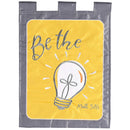 Dicksons Be The Light Bright Yellow and Grey 18 x 13 Inch Polyester Decorative Garden Flag