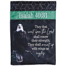 Dicksons Shall Renew Their Strength Black and Green 18 x 13 Inch Polyester Decorative Garden Flag