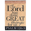 Dicksons Great Things For Us Sandy Brown 13 x 18 Polyester Outdoor Decorative Garden Sidewalk Front Yard Flag