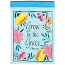 Dicksons Grow In The Grace - 2 Peter 3:18, Multicolor 18 x 13 Inch Polyester Outdoor Garden Flag