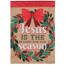 Dicksons Double Sided Outdoor Christmas Garden Yard Flag 13 x 18 Inch Polyester Jesus Is the Reason