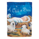 Dicksons Magnolia Garden Outdoor Flag Decoration For Garden, Yard, Or Walkway Large 30 x 44 Weather Resistant Polyester, A Child is Born
