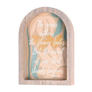 Dicksons The Grass Withers God Stands Forever Isaiah 40:8 Grey Wash Wood and Glass Tabletop or Hanging Wall Art 12.75 x 9 Inch