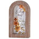 Dicksons Inspirational Christian Wall Hanging Rustic Farmhouse Arched Window Wall Décor 5 x 8 Inch Glass With Distressed Wood Frame Everyday Is a Fresh Start