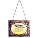 Dicksons, Classic Hymns, Inspirational Christian, 10 x 12 inch Metal Framed Glass, Stain Glass Look, Includes Chain for Wall Hanging or Window Suncatcher, My Jesus I Love Thee