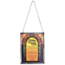 Dicksons, Classic Hymns, Inspirational Christian, 10 x 12 inch Metal Framed Glass, Stain Glass Look, Includes Chain for Wall Hanging or Window Suncatcher, Morning Has Broken