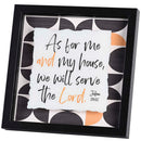 Dicksons Inspirational Christian Framed Shadow Box Wall Art 10 x 10 Inch Wood and Glass Me and My House