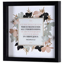 Dicksons Inspirational Christian Wall Hanging Shadow Box Style Framed Wall Décor for Home 10 x 10 Inch Wood and Glass Peace of God