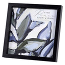 Dicksons Inspirational Christian Framed Shadow Box Wall Art 10 x 10 Inch Wood and Glass Peace From Within