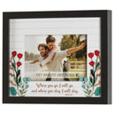 Dicksons Where You Go I'll Go Red Rose 11 x 9 MDF Wall and Table Top Frame