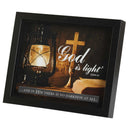 Dicksons God is Light in Him No Darkness Sepia 11 x 9 MDF Shadow Box Wall and Table Top Frame
