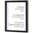 Dicksons I'm Blessed With Everything I Need 12 x 15 Inch Shadow Box Wall and Tabletop Frame