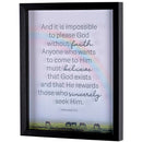 Dicksons Faith Believe Sincerely Seek Him, Hebrews 11:6 Multicolor 15 x 12 Inch MDF/Glass Framed Wall Art