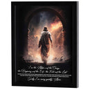 Dicksons I am The Alpha Revelation 22:13-14;20 Black Wood and Glass Shadowbox Style Hanging Wall Art 15 x 12 Inch