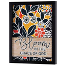 Dicksons Inspirational Christian Wall Hanging Shadow Box Style Framed Wall Décor for Home 15 x 12 Inch Wood and Glass Art Deco Bloom in the Grace of God