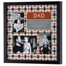 Dicksons Inspirational Christian Hanging Collage Picture Frame With Scripture 13 x 13 Inch Wood and Glass Dad Loved and Admired