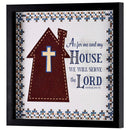 Dicksons Inspirational Christian Wall Hanging Shadow Box Style Framed Wall Décor for Home 13 x 13 Inch Wood and Glass We Will Serve the Lord