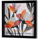 Dicksons Inspirational Christian Framed Shadow Box Wall Art 13 x 13 Inch Wood and Glass Floral Done In Love
