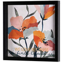 Dicksons Inspirational Christian Framed Shadow Box Wall Art 13 x 13 Inch Wood and Glass Floral He Loved First