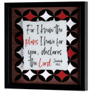 Dicksons Inspirational Christian Framed Shadow Box Wall Art 13 x 13 Inch Wood and Glass Geometric For I Know the Plans