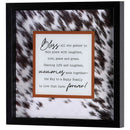 Dicksons Inspirational Christian Framed Shadow Box Wall Art 13 x 13 Inch Wood and Glass Bless All Who Gather