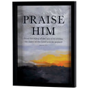 Dicksons Inspirational Christian Wall Hanging Shadow Box Style Framed Wall Décor for Home 13 x 17 Inch Wood and Glass Praise Him