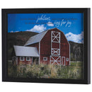 Dicksons Inspirational Christian Wall Hanging Shadow Box Style Framed Wall Décor for Home 12 x 15 Inch Wood and Glass Let the Fields Be Jubilant