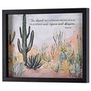 Dicksons Inspirational Christian Wall Hanging Shadow Box Style Framed Wall Décor for Home 12 x 15 Inch Wood and Glass Desert and Parched Land