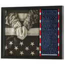 Dicksons Praying Hands American Flag Black 12 x 15 MDF Decorative Wall Plaque