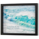 Dicksons Sometimes In The Waves Of Change Black 15 x 12 MDF And Glass Framed Shadowbox Wall Art With Hanger